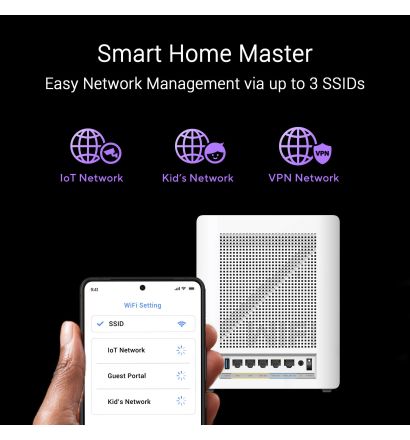 ASUS ZENWIFI BQ16 BE25000 QUAD-BAND WIFI7 WHITE 1-PACK MESH SYSTEM (3YRS)