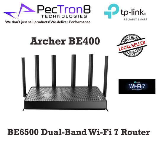 TP-LINK ARCHER BE400 DUAL BAND WIFI ROUTER