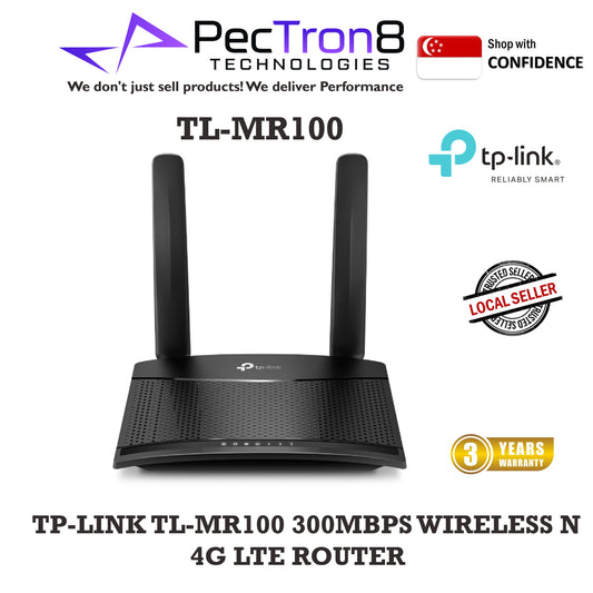 TP-LINK TL-MR100 300MBPS WIRELESS N 4G LTE ROUTER