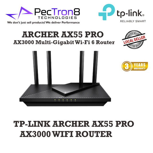 TP-LINK ARCHER AX55 PRO AX3000 WIFI ROUTER