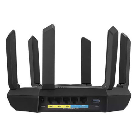 ASUS RT-AXE7800 Tri-band WiFi 6E (802.11ax) Router, 6GHz Band, AiProtection Pro, 2.5G Port, Link Aggregation, RT AXE7800