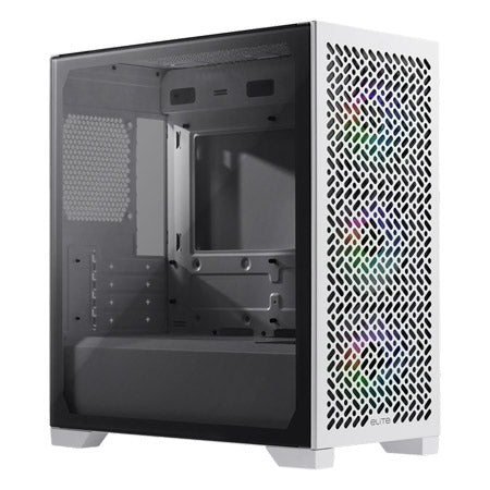 CM ELITE 302 m-ATX CASE WITH T.G BLACK 3 FANS
