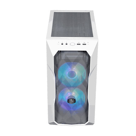 CM MASTERBOX TD300 MESH ARGB m-ATX CASE-BLACK - WHITE