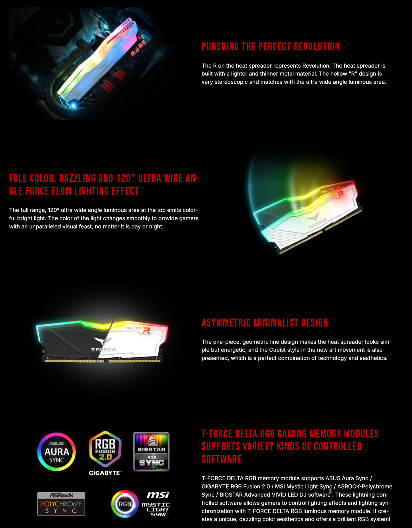 TEAM T-FORCE DELTA RGB BLACK DDR5 6000MHz 32GB(16GBx2) CL30 KIT(LIMITED LT)