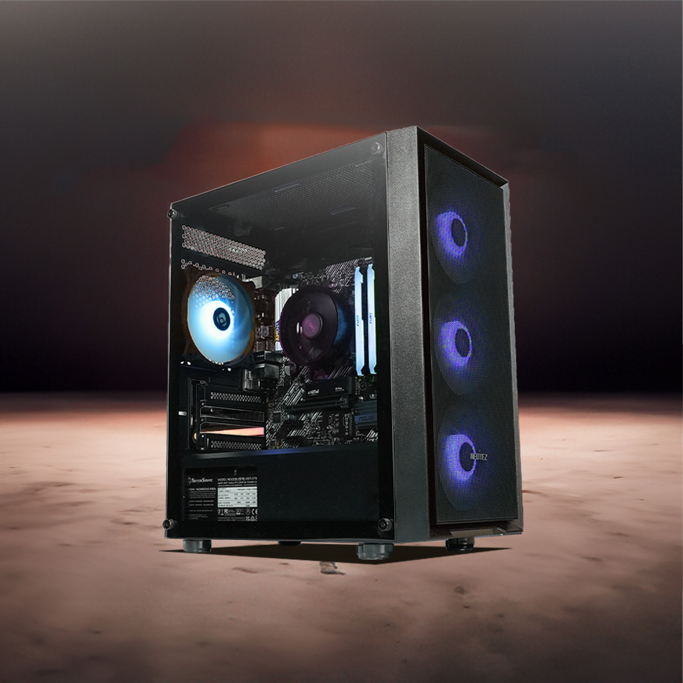 AMD RYZEN 7 5700G , B550M-A AC , DEEPCOOL UD551 ARGB ,  G.SKILL RIPJAWS , CRUCIAL E100 1TB ,  SAMA M203 BLACK , 3Year Warranty