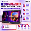ASUS ZenScreen MB16AHVE 15.6-Inch Full HD IPS Portable Monitor, USB-C, Mini HDMI, Built-in Speakers, Kickstand, Eye Care