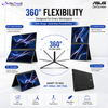 ASUS ZenScreen Duo MB14FCD Dual 14-Inch WUXGA IPS Portable Monitor, 360° Foldable, USB-C Power Pass-Through, Mini HDMI, Auto Rotation