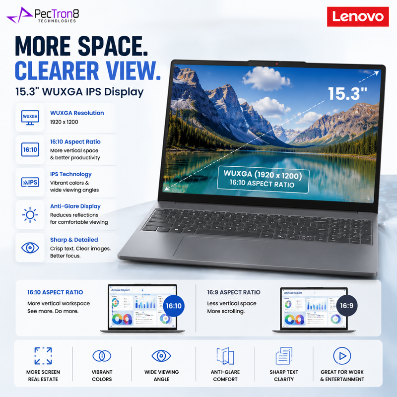 Lenovo IdeaPad Slim 3 83RR00MKSB 15.3" WUXGA IPS Laptop Intel Core 5 320 6-Core 8GB RAM 512GB SSD Windows 11 Home
