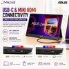 ASUS ZenScreen MB16AHVE 15.6-Inch Full HD IPS Portable Monitor, USB-C, Mini HDMI, Built-in Speakers, Kickstand, Eye Care