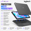 Logitech Combo Touch iPad Air 11-inch/10.9-inch Keyboard Case with Trackpad, Backlit Keys, Smart Connector, iPad Air 4th & 5th Gen 920-012627