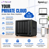 Synology DiskStation DS925+ 4-Bay NAS Storage Server, AMD Ryzen Processor, 2.5GbE Network, DDR4 ECC Memory, SSD Cache, RAID Backup