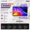 ASUS ProArt Display OLED PA279CDV 26.5-Inch 4K QD-OLED Professional Monitor, 120Hz, 0.1ms, 99% DCI-P3, Delta E < 1.5, USB-C 96W, Auto KVM