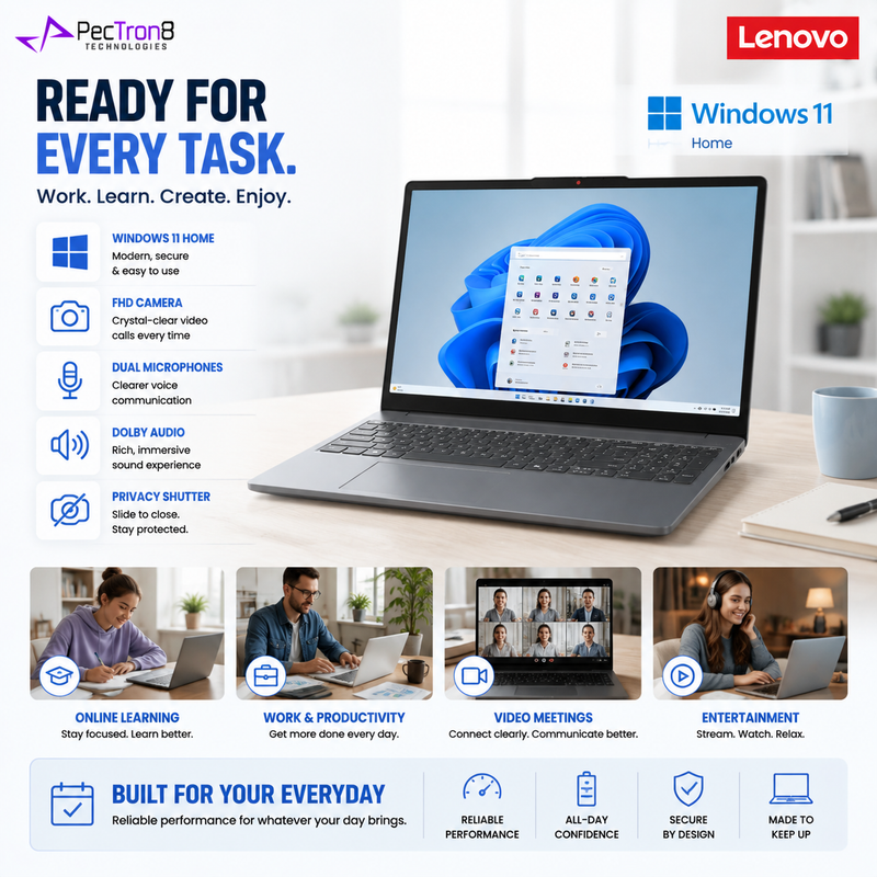 Lenovo IdeaPad Slim 3 83RR00MKSB 15.3" WUXGA IPS Laptop Intel Core 5 320 6-Core 8GB RAM 512GB SSD Windows 11 Home