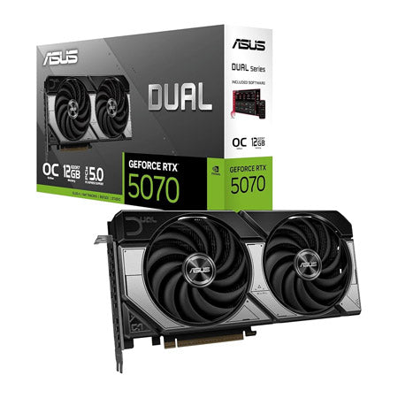 ASUS Dual GeForce RTX 5070 12GB GDDR7 OC Edition Gaming Graphics Card with 3-Year Warranty