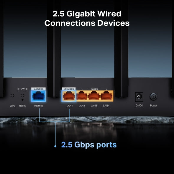 TP-LINK ARCHER BE400 DUAL BAND WIFI ROUTER