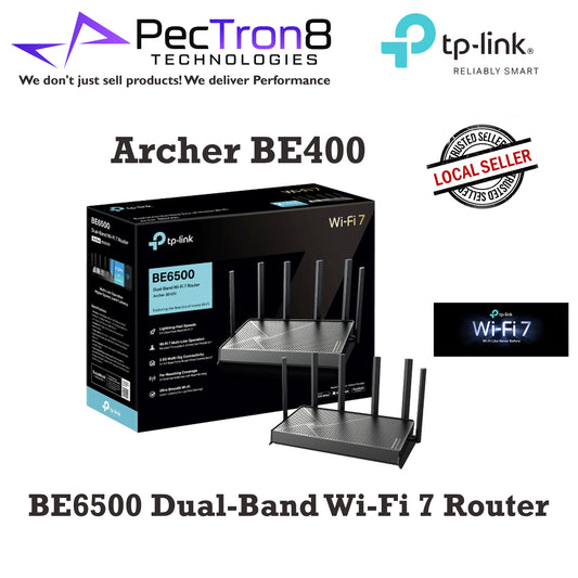 TP-LINK ARCHER BE400 DUAL BAND WIFI ROUTER