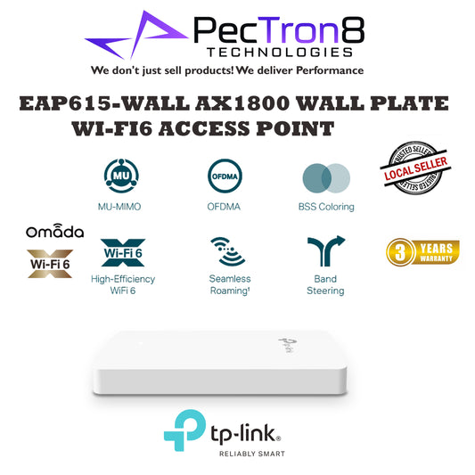 TP-LINK EAP615-WALL AX1800 WALL PLATE WI-FI6 ACCESS POINT