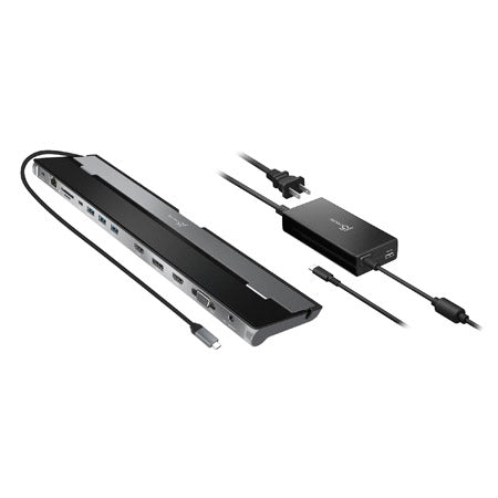 J5CREATE USB-C TRIPLE DISPLAY DOCK W/AC ADAPTER