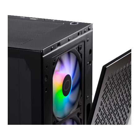 CM ELITE 302 m-ATX CASE WITH T.G BLACK 3 FANS
