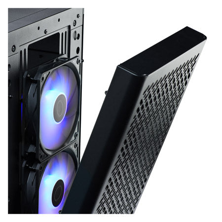 CM ELITE 502 ATX CASE WITH T.G BLACK - WHITE 3 FANS