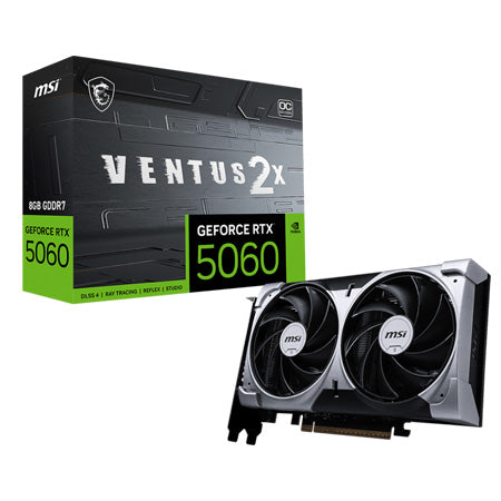 MSI GEFORCE RTX5060 8GB VENTUS 2X OC TWIN FAN GDDR7
