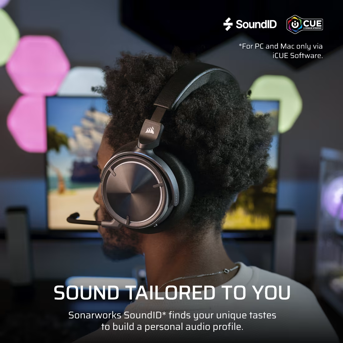 CORSAIR VIRTUOSO MAX WIRELESS Gaming Headset, Carbon , Silver