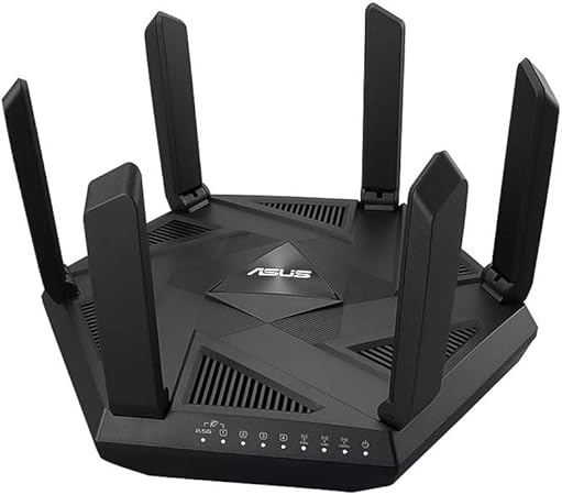 ASUS RT-AXE7800 Tri-band WiFi 6E (802.11ax) Router, 6GHz Band, AiProtection Pro, 2.5G Port, Link Aggregation, RT AXE7800