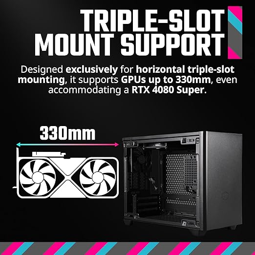 CM MASTERBOX NR200 SFF m-ITX CASE WHITE - BLACK