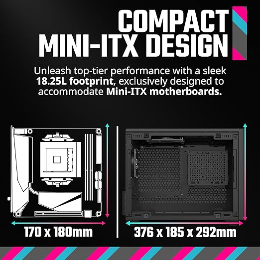 CM MASTERBOX NR200 SFF m-ITX CASE WHITE - BLACK