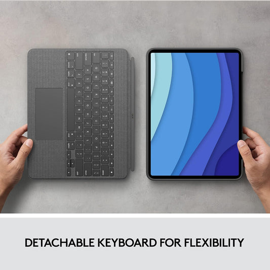 LOGITECH COMBO 12.9"5TH GEN IPAD PRO TOUCH KB CASE- 1 Year Warranty