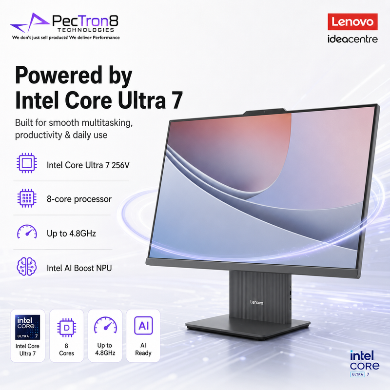 Lenovo IdeaCentre 27" AIO F0JW002BST | Intel Core Ultra 7 | 16GB RAM | 1TB SSD | Windows 11 Home | Keyboard & Mouse Included