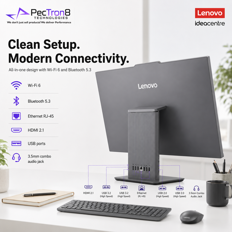 Lenovo IdeaCentre 27" AIO F0JW002BST | Intel Core Ultra 7 | 16GB RAM | 1TB SSD | Windows 11 Home | Keyboard & Mouse Included
