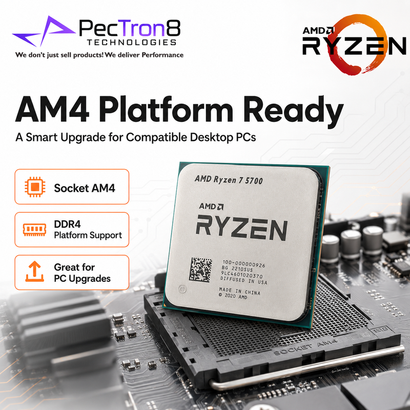 AMD Ryzen 7 5700 Desktop Processor 8 Cores 16 Threads AM4 Up to 4.6GHz with Wraith Spire Cooler