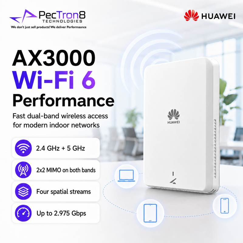 Huawei AP265E Wi-Fi 6 AX3000 Dual-Band Wall Plate Wireless Access Point