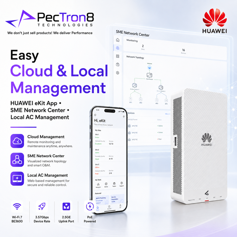 Huawei eKitEngine AP271E BE3600 Wi-Fi 7 Wall Plate Access Point