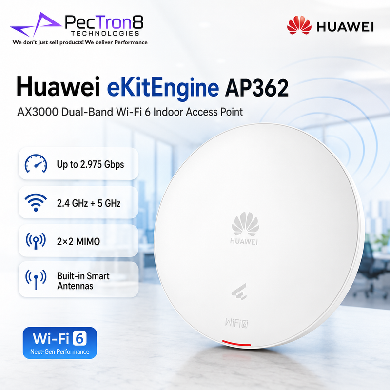 Huawei eKitEngine AP362 WiFi 6 AX3000 Wireless Access Point Dual Band PoE Gigabit Ceiling Wall Mount