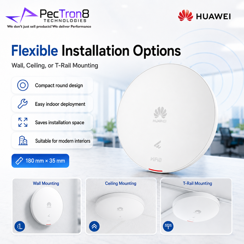 Huawei eKitEngine AP362 WiFi 6 AX3000 Wireless Access Point Dual Band PoE Gigabit Ceiling Wall Mount