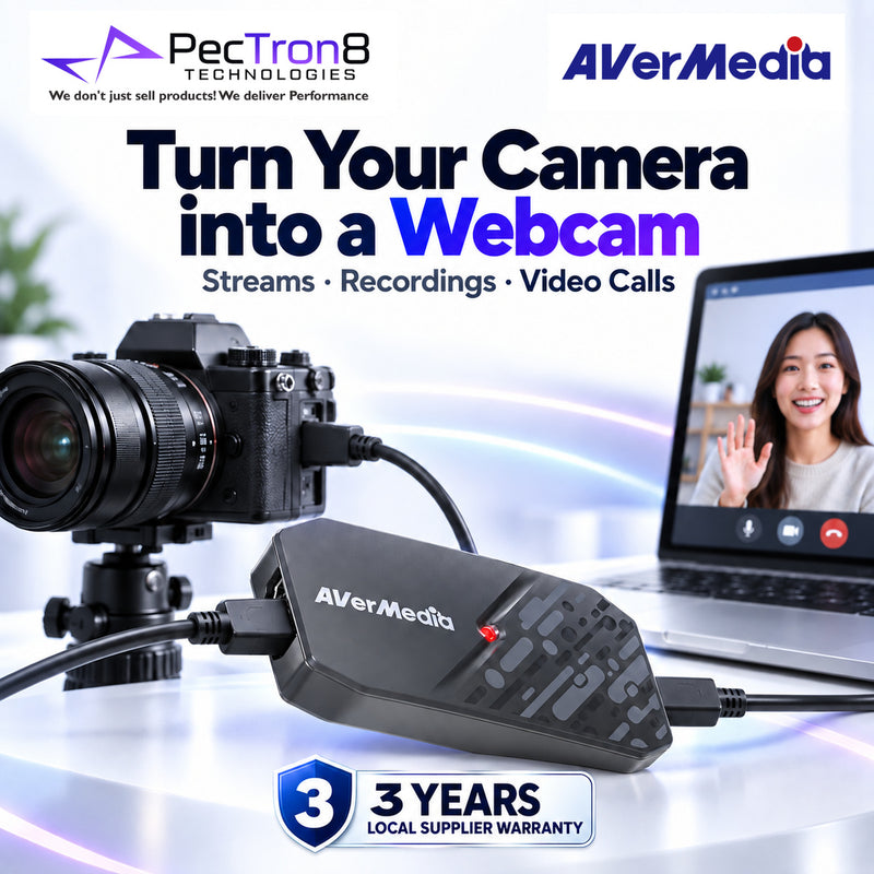 AVerMedia CAMSTREAM 4K BU113G2 USB 3.2 HDMI Capture Device – 4K30 Capture, 4K60 Pass-Through, UVC Plug-and-Play