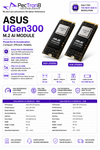 ASUS UGen300 M2 AI Module, Hailo-10H, 8 GB LPDDR4,2 GB LPDDR4X, PCIe3 x 4 lane, M.2 Key-M 2280