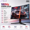 AOC CQ32G4 31.5" Curved QHD Gaming Monitor 180Hz 0.5ms | 1500R VA | HDR10 | Adaptive Sync | HDMI 2.0 | DP 1.4 | HAS VESA