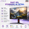 AOC U27G4 27" Fast IPS Dual-Mode Gaming Monitor | 4K UHD 160Hz / FHD 320Hz | 0.3ms | HDR400 | HDMI 2.1 ×2 | DP 1.4 | HAS Pivot VESA