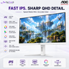AOC Q27G4SL/WS 27" White Fast IPS QHD Gaming Monitor 320Hz 0.3ms | Adaptive Sync | HDR400 | HDMI 2.1 ×2 | DP 1.4 | PIP/PBP | HAS Pivot VESA