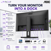 AOC Q27P3CV 27" IPS QHD Professional Monitor 75Hz | USB-C 65W PD | HDMI ×2 | DP In/Out | RJ45 | USB Hub | HAS Pivot VESA