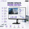 AOC Q27P3CV 27" IPS QHD Professional Monitor 75Hz | USB-C 65W PD | HDMI ×2 | DP In/Out | RJ45 | USB Hub | HAS Pivot VESA
