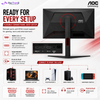AOC 25G4K 24.5" Fast IPS Gaming Monitor FHD 420Hz 0.3ms | Adaptive Sync | HDMI 2.0 ×2 | DP 1.4 | HAS Swivel Pivot