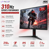 AOC 25G4S 24.5" Fast IPS Gaming Monitor FHD 310Hz OC | HDMI 2.0 ×2 | DisplayPort 1.4 | Adaptive Sync | HAS Pivot VESA