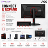 AOC 24G4ZR 23.8" Fast IPS Gaming Monitor FHD 260Hz | HDMI 2.0 ×2 | DisplayPort 1.4 | Adaptive Sync | HAS Pivot VESA