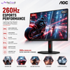 AOC 24G4ZR 23.8" Fast IPS Gaming Monitor FHD 260Hz | HDMI 2.0 ×2 | DisplayPort 1.4 | Adaptive Sync | HAS Pivot VESA