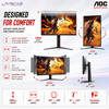 AOC Q27G4S 27" Fast IPS QHD 300Hz Gaming Monitor | 0.3ms | HDR400 | HDMI 2.1 ×2 | DP 1.4 | Adaptive Sync | PIP/PBP | HAS Pivot VESA