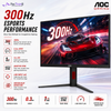 AOC Q27G4S 27" Fast IPS QHD 300Hz Gaming Monitor | 0.3ms | HDR400 | HDMI 2.1 ×2 | DP 1.4 | Adaptive Sync | PIP/PBP | HAS Pivot VESA